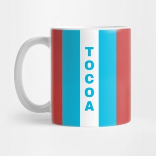 Tocoa City in Honduras Flag Colors Vertical Mug